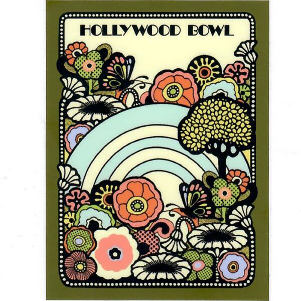 Hollywood Bowl Flower Power Sticker